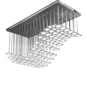 Kossar 80" Long OLED Multi-Pendant Ceiling Fixture - Meyda 214121