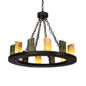 Transitional Loxley 36" Wide 12 Light Chandelier - Meyda 216598