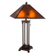 Craftsman/Mission Prime 28" High Table Lamp - Meyda 218344