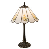 Tiffany Roses 21" High Table Lamp - Meyda 218829