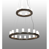 Transitional Loxley 60" Wide 24 Light Chandelier - Meyda 219925