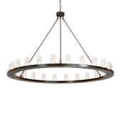 Transitional Loxley 72" Wide 24 Light Chandelier - Meyda 220951