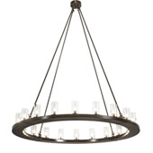 Transitional Loxley 60" Wide 20 Light Chandelier - Meyda 222369