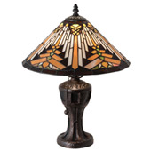 Craftsman/Mission Nuevo 17" High Table Lamp - Meyda 224111
