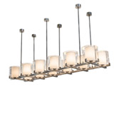 Contemporary Crawford 150" Long 12 Light Large Oblong Chandelier - Meyda 226532