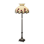 Tiffany Roseborder 62" High Floor Lamp - Meyda 228520