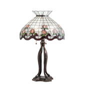 Tiffany Roseborder 32" High Table Lamp - Meyda 228799
