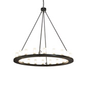Transitional Loxley 60" Wide 20 Light Chandelier - Meyda 230977