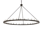 Transitional Loxley 96" Wide 32 Light Chandelier - Meyda 231219
