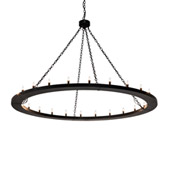 Transitional Loxley 72" Wide 24 Light Chandelier - Meyda 231316
