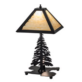 Rustic Tall Pine 22" High Table Lamp - Meyda 233592