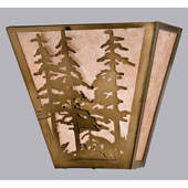 Rustic Tall Pines Wall Sconce - Meyda 23937