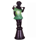 Silhouette 15.5"H Bacchus Boy Accent Lamp - Meyda 24092