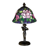 Tiffany Rosebush Mini Lamp - Meyda 26488