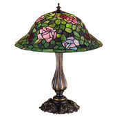 Tiffany Rosebush Table Lamp - Meyda Tiffany 26489