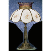 Victorian Rose Bouquet Table Lamp - Meyda 26817