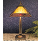Craftsman/Mission Lotus Leaf Table Lamp - Meyda 26828
