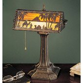 Victorian Camel Bankers Lamp - Meyda 27142