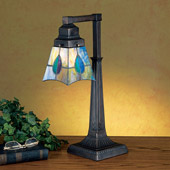 Craftsman/Mission Mackintosh Leaf Desk Lamp - Meyda 27637