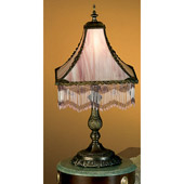 Victorian Victoria Fringed Table Lamp - Meyda Tiffany 28405
