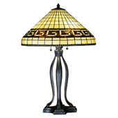 Tiffany Greek Key Large Table Lamp - Meyda Tiffany 29504