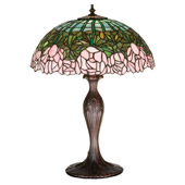 Tiffany Cabbage Rose Medium Table Lamp - Meyda Tiffany 31143