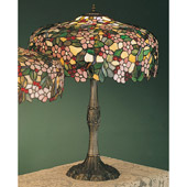 Tiffany Cherry Blossom Table Lamp - Meyda 31148