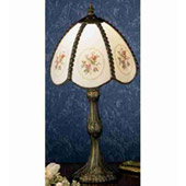 Victorian Rose Bouquet Accent Lamp - Meyda 31308