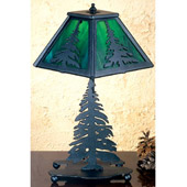 Rustic Tall Pines Accent Lamp - Meyda 31402