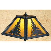 Rustic Tall Pines Accent Lamp - Meyda 31404