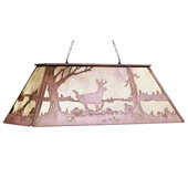 Rustic Deer Mica Billiards Lamp - Meyda Tiffany 31947
