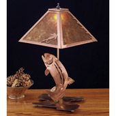 Rustic Trout Table Lamp - Meyda Tiffany 32532