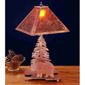 Rustic Lone Bear Table Lamp - Meyda 32807