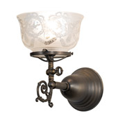 Traditional Revival 7" Wide Gas & Electric Wall Sconce - Meyda 36615