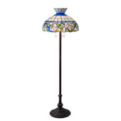 Tiffany Rose Vine 62" High Floor Lamp - Meyda 37718