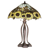 Tiffany Sunflower Wild Table Lamp - Meyda 47592