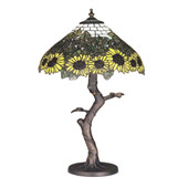 Tiffany Sunflower Wild Table Lamp - Meyda 47632