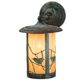 Fulton 8" Wide Song Bird Solid Mount Outdoor Wall Sconce - Meyda 48725