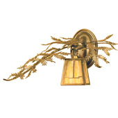 Rustic Pine Branch Valley View Wall Sconce - Meyda 49980