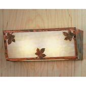 Rustic Maple Leaf Vanity Light - Meyda 51692