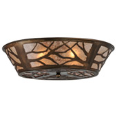 Rustic Branches Flush Mount Ceiling Fixture - Meyda 52883
