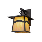 Rustic Mountain View Stillwater 12"W Hanging Wall Sconce - Meyda 54633
