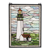 Tiffany Lighthouse Window - Meyda Tiffany 55949