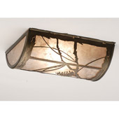 Rustic Whispering Pines Flush Mount Ceiling Fixture - Meyda 62976