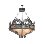Rustic Catch Of The Day 48"W Inverted Pendant - Meyda 65175