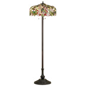 Tiffany Cherry Blossom Floor Lamp - Meyda 66466