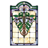 Tiffany Nouveau Lily Stained Glass Window - Meyda Tiffany 67136