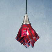 Contemporary Handkerchief Satrial's Dream Fused Glass Mini Pendant - Meyda 68380