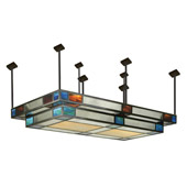 Contemporary Polaris Semi-Flush Ceiling Fixture - Meyda 78222