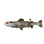 Rustic Rainbow Trout Fused Glass Wall Sconce - Meyda 81502